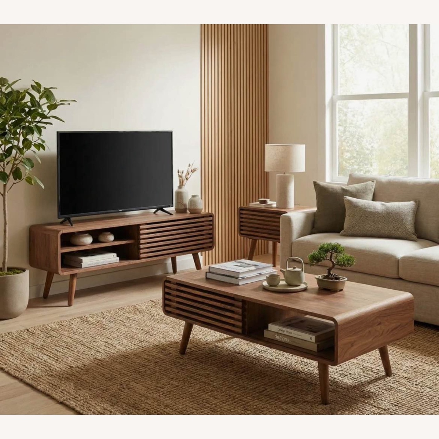 Mercury Row Bria 4-Leg  Dark Brown Coffee Table with Storage  - image-3