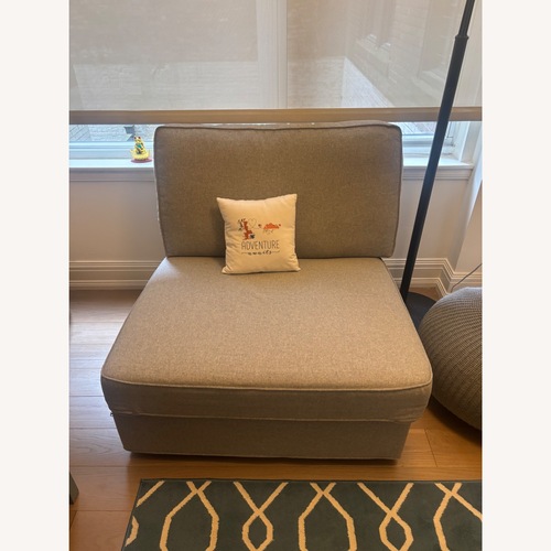 Used IKEA Kivik Light Gray Fabric Armchair for sale on AptDeco