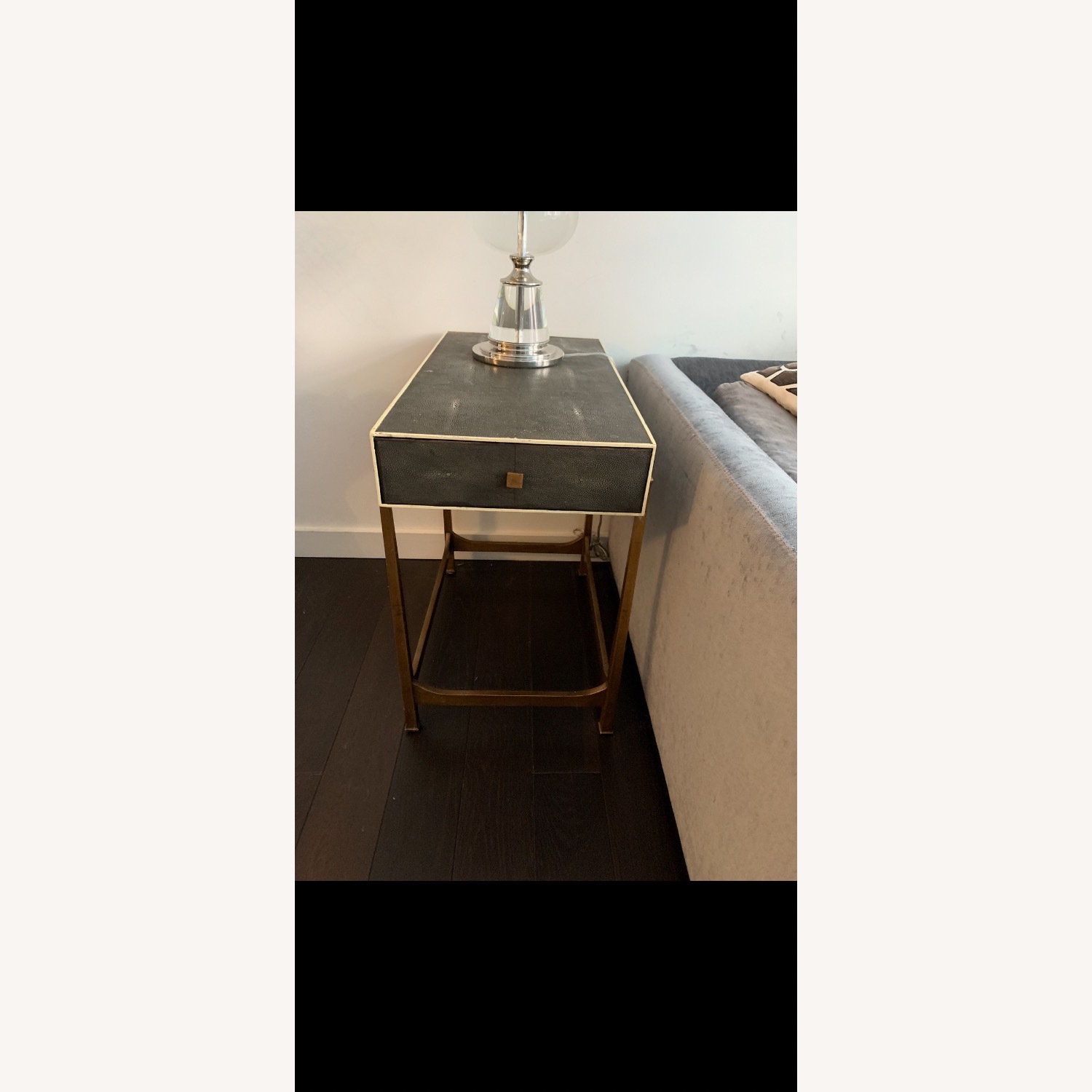 Faux Shagreen End Table Set - image-1
