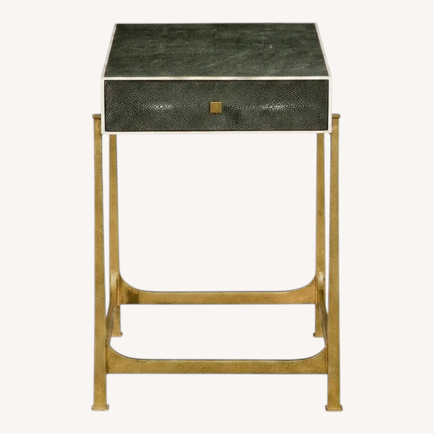 Faux Shagreen End Table Set - image-0
