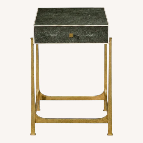 Used Faux Shagreen End Table Set for sale on AptDeco