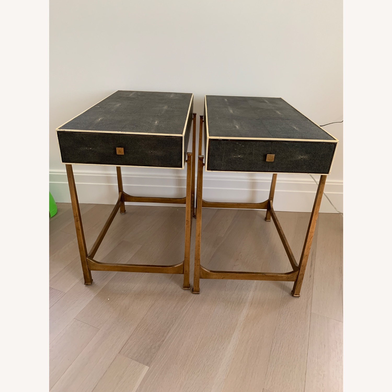 Faux Shagreen End Table Set - image-3
