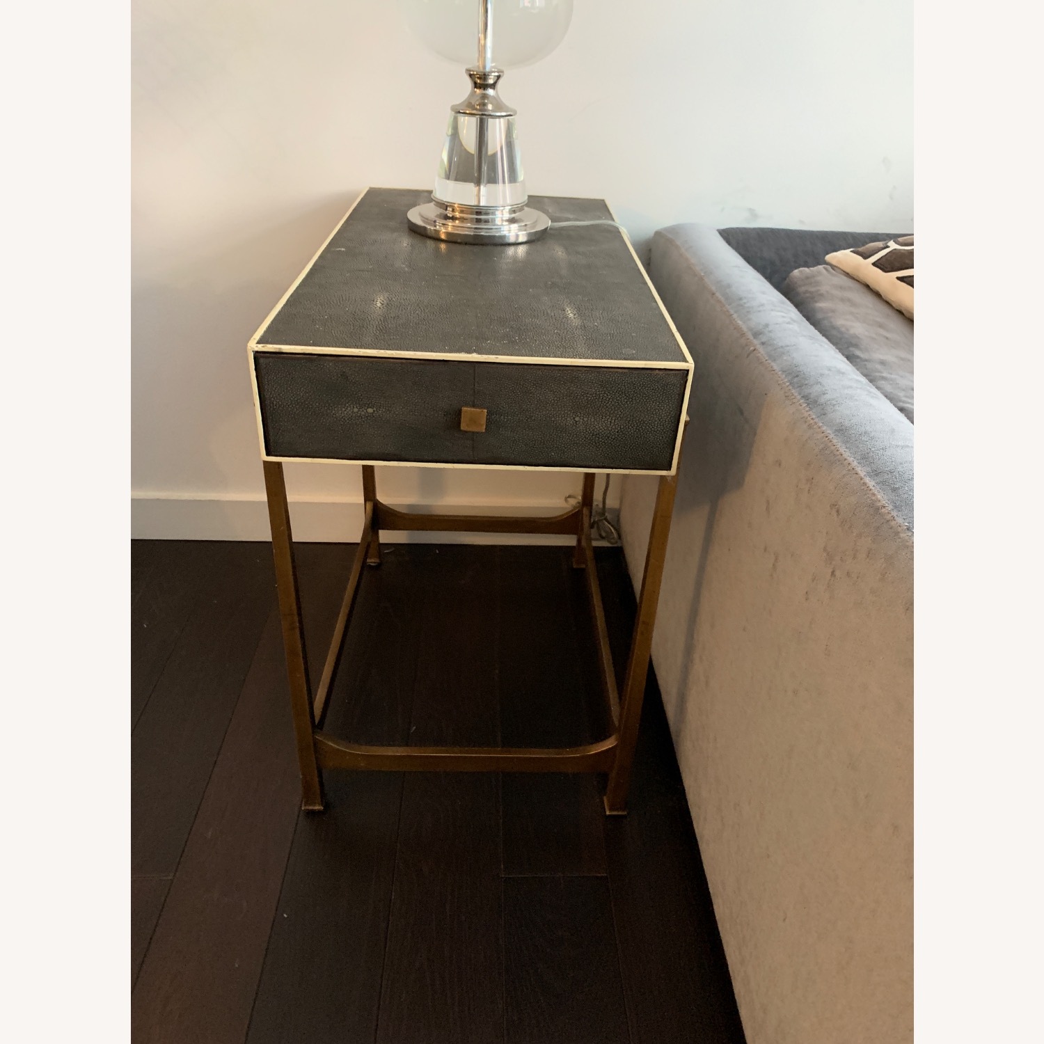 Faux Shagreen End Table Set - image-5