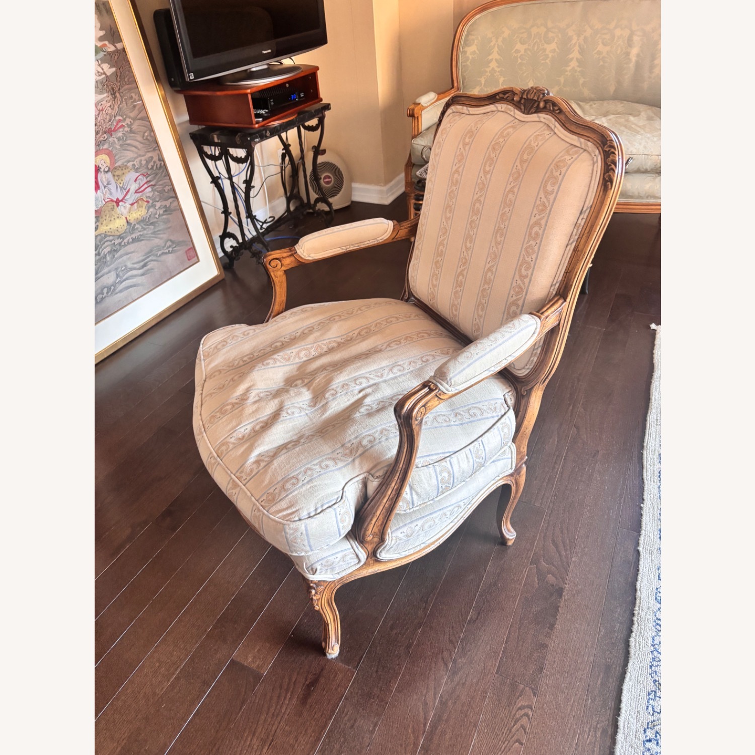 Vintage Fabric Armchair - image-2