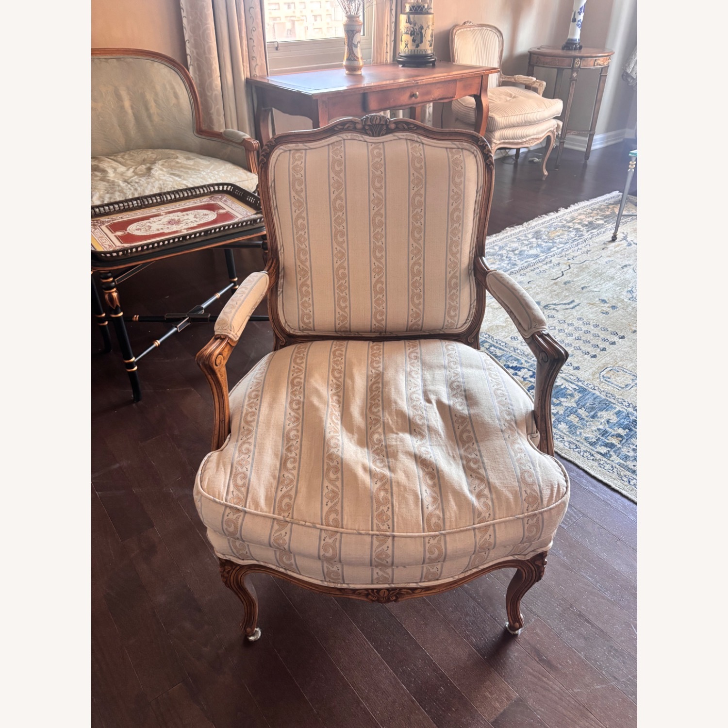 Vintage Fabric Armchair - image-1