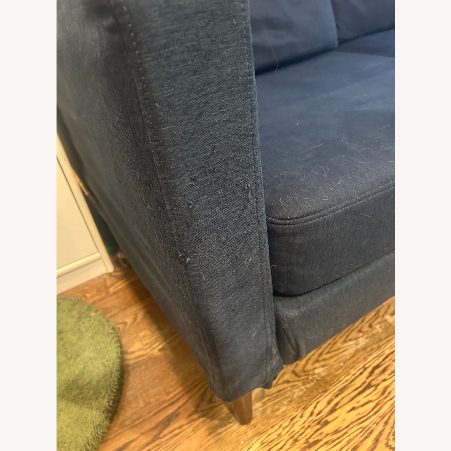 Burrow Blue Fabric 3+ Seater Sofa with Adjustable Ottoman - image-4