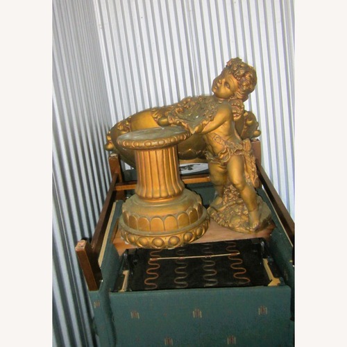 Used Vintage Gold Tone Fountain Water Feature for sale on AptDeco