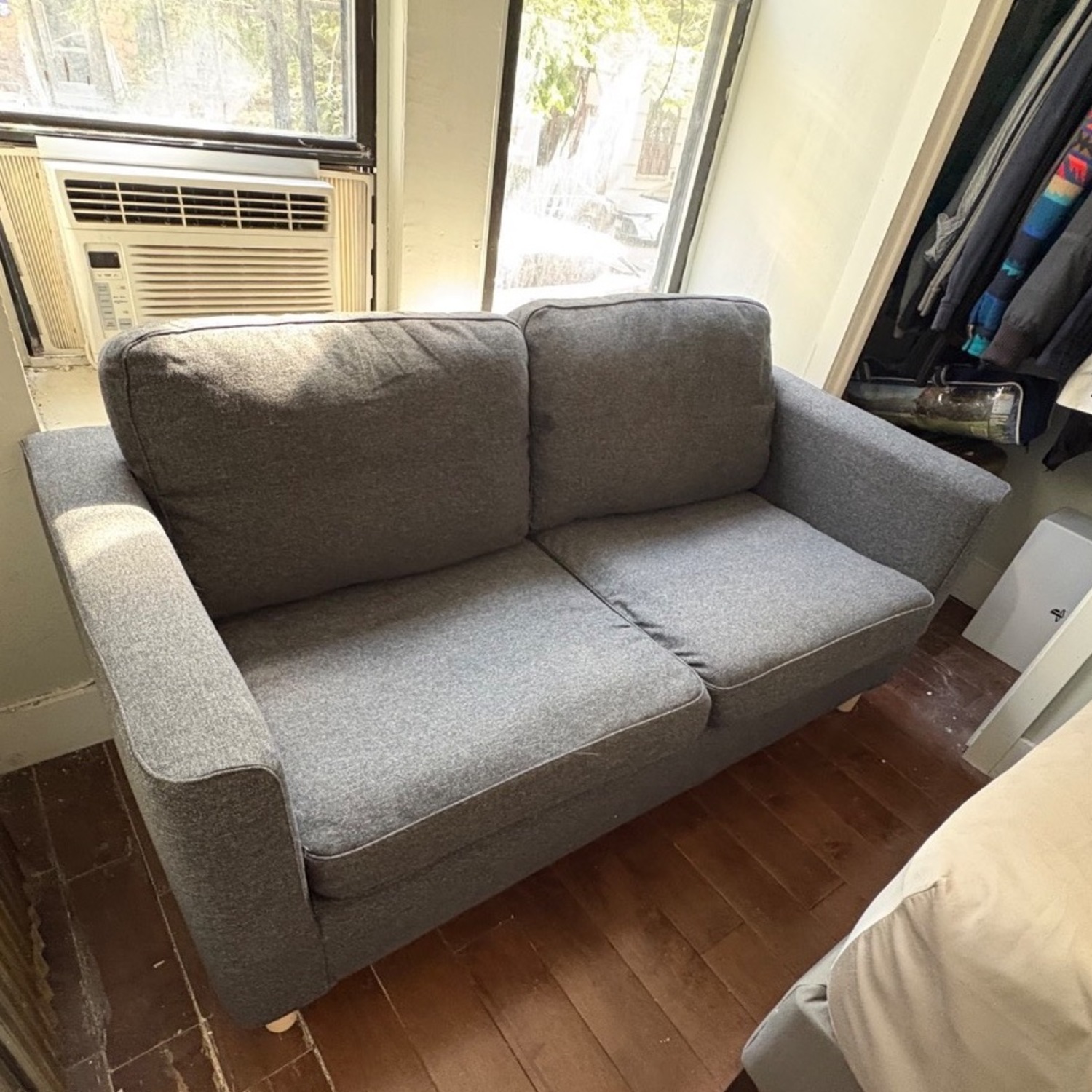IKEA Pärup Light Gray Fabric 2 Seater Sofa - image-3
