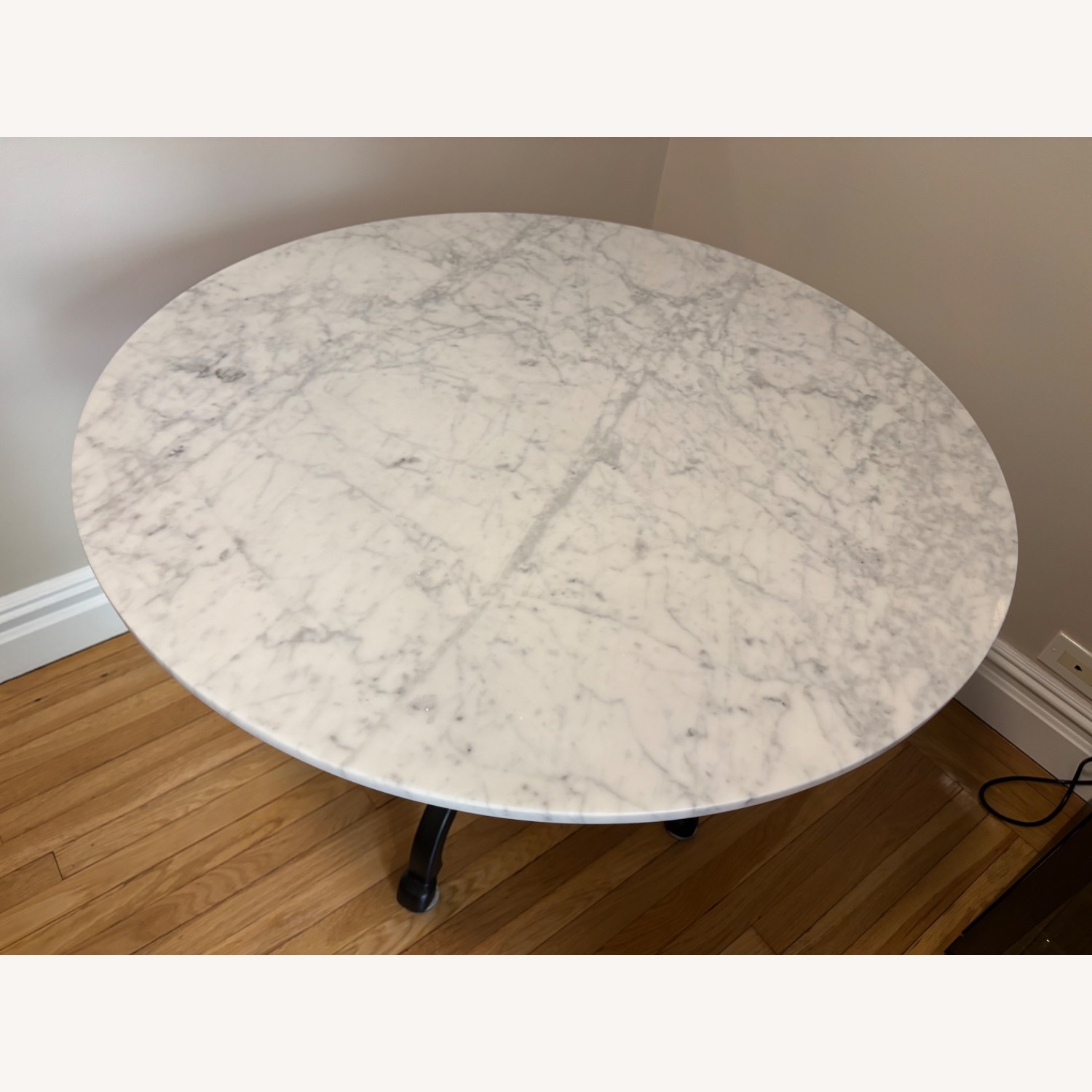 Williams Sonoma White Marble Dining Table - image-3