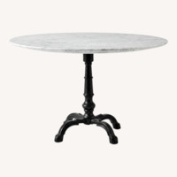 Williams Sonoma White Marble Dining Table