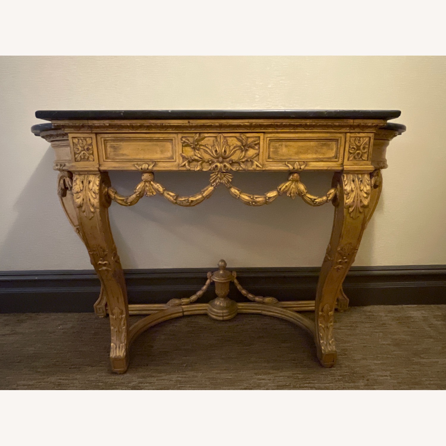 Louis XVI-Style Console with Marble Top - image-2