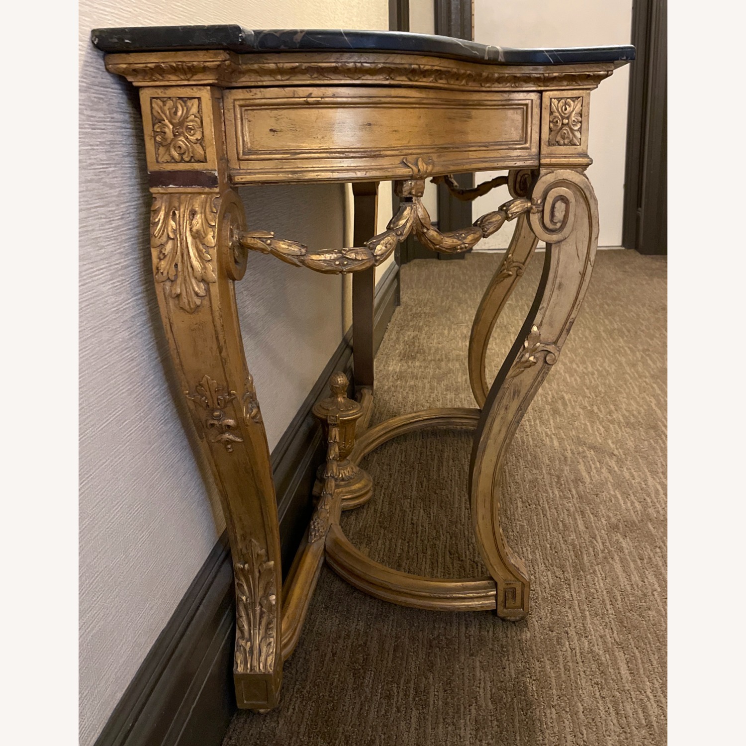 Louis XVI-Style Console with Marble Top - image-4