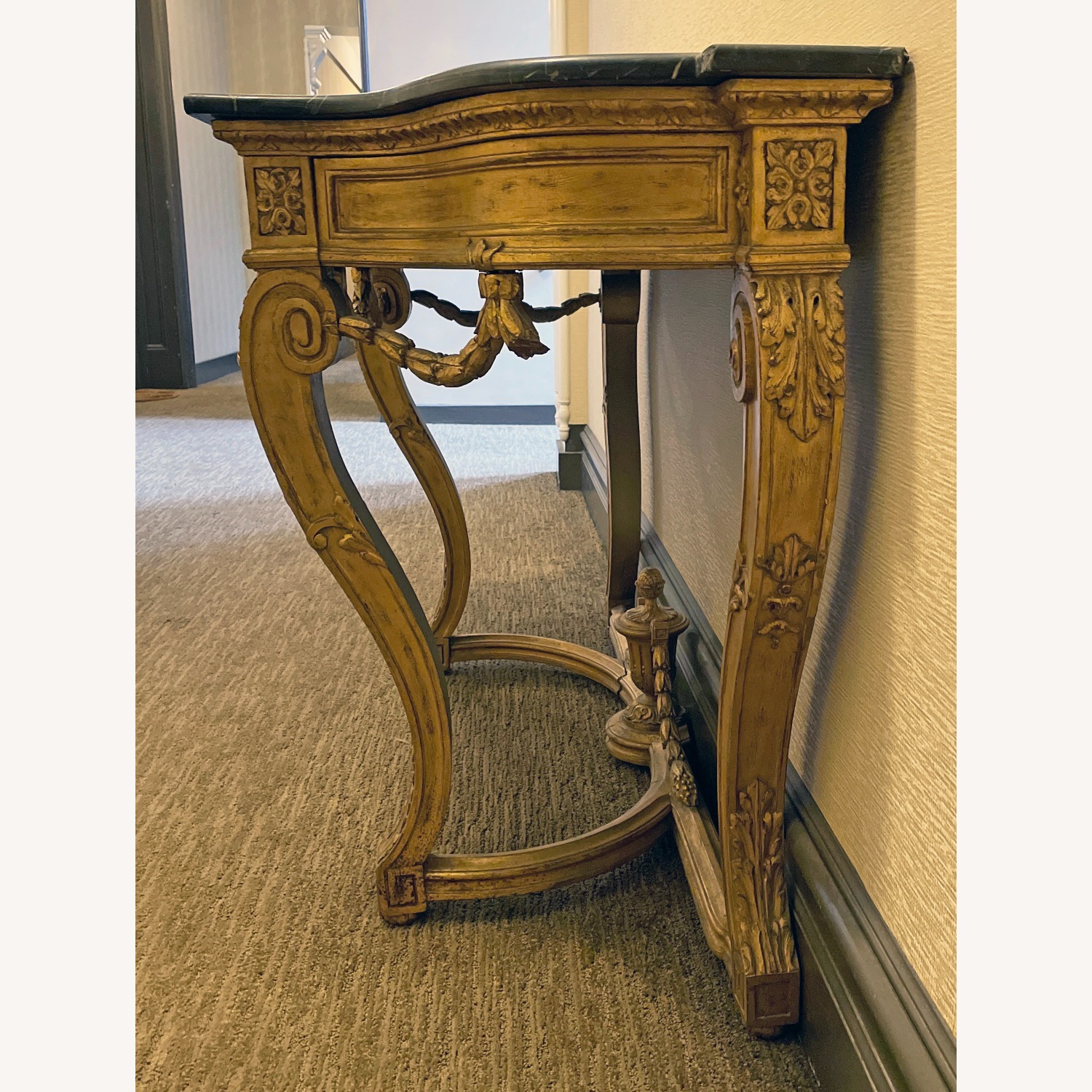 Louis XVI-Style Console with Marble Top - image-3