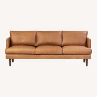 Poly and Bark Leather 3+ Seater Sofa
