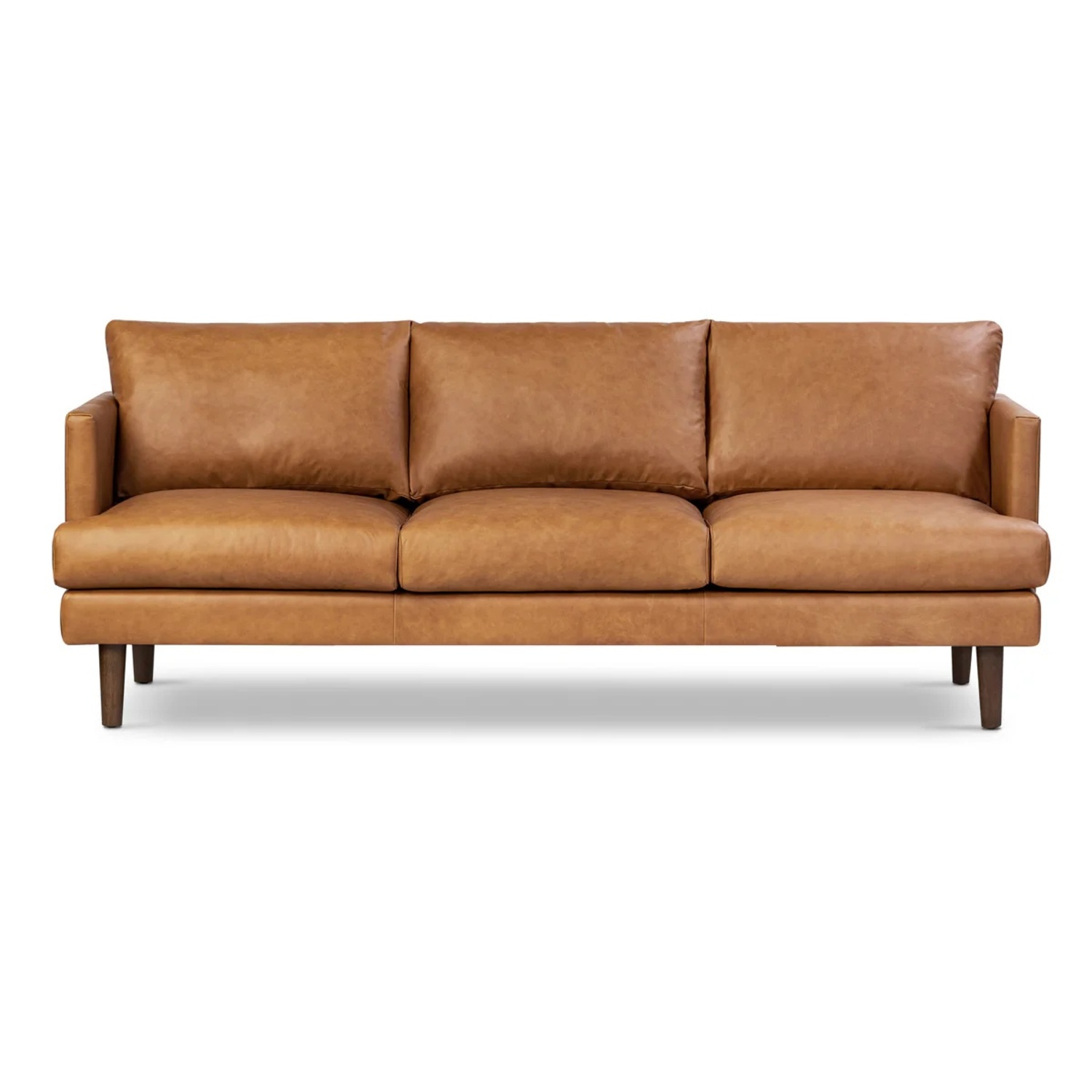 Poly and Bark Leather 3+ Seater Sofa - image-7