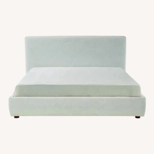 Used Safavieh White Boucle Queen Bed for sale on AptDeco