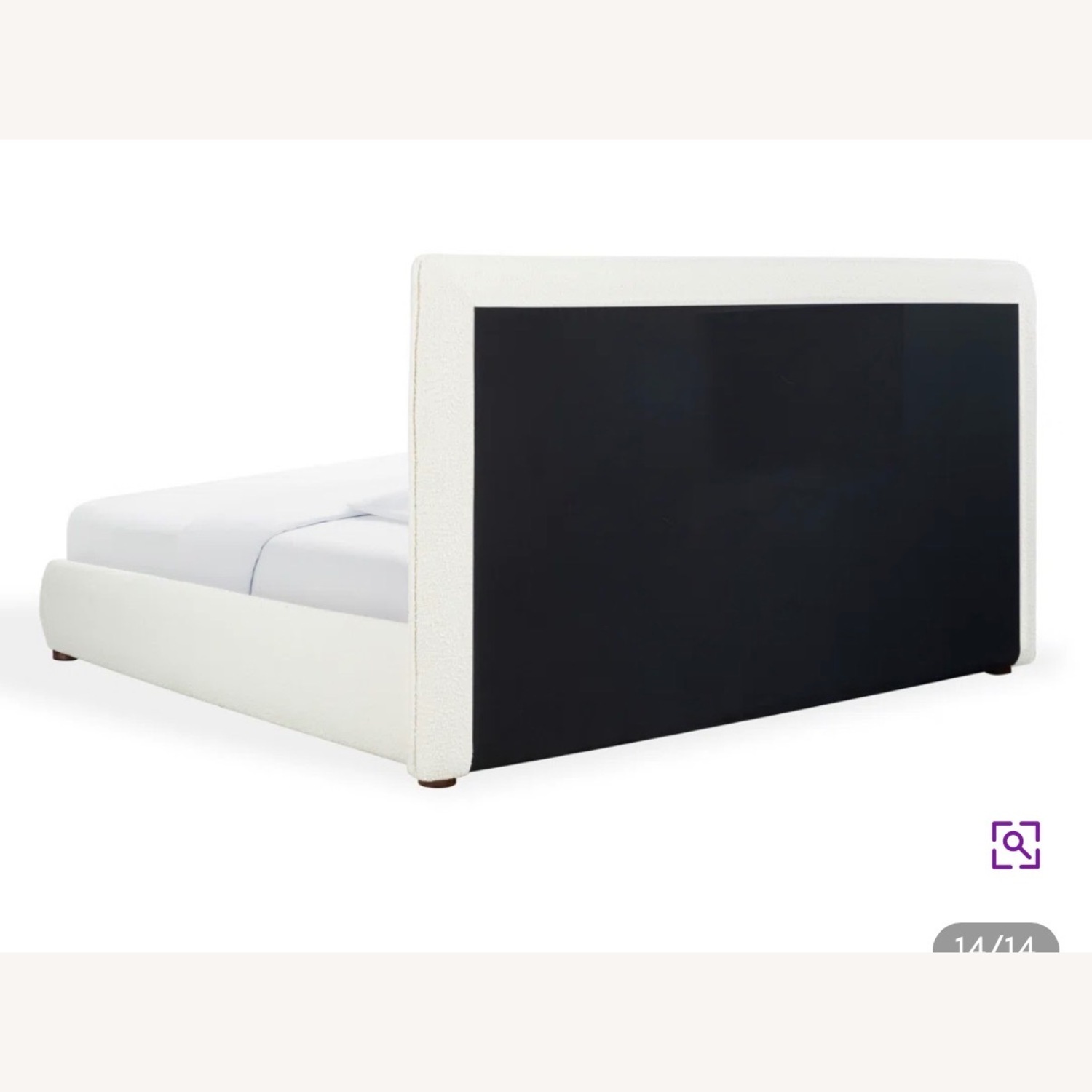 Safavieh White Boucle Queen Bed - image-3