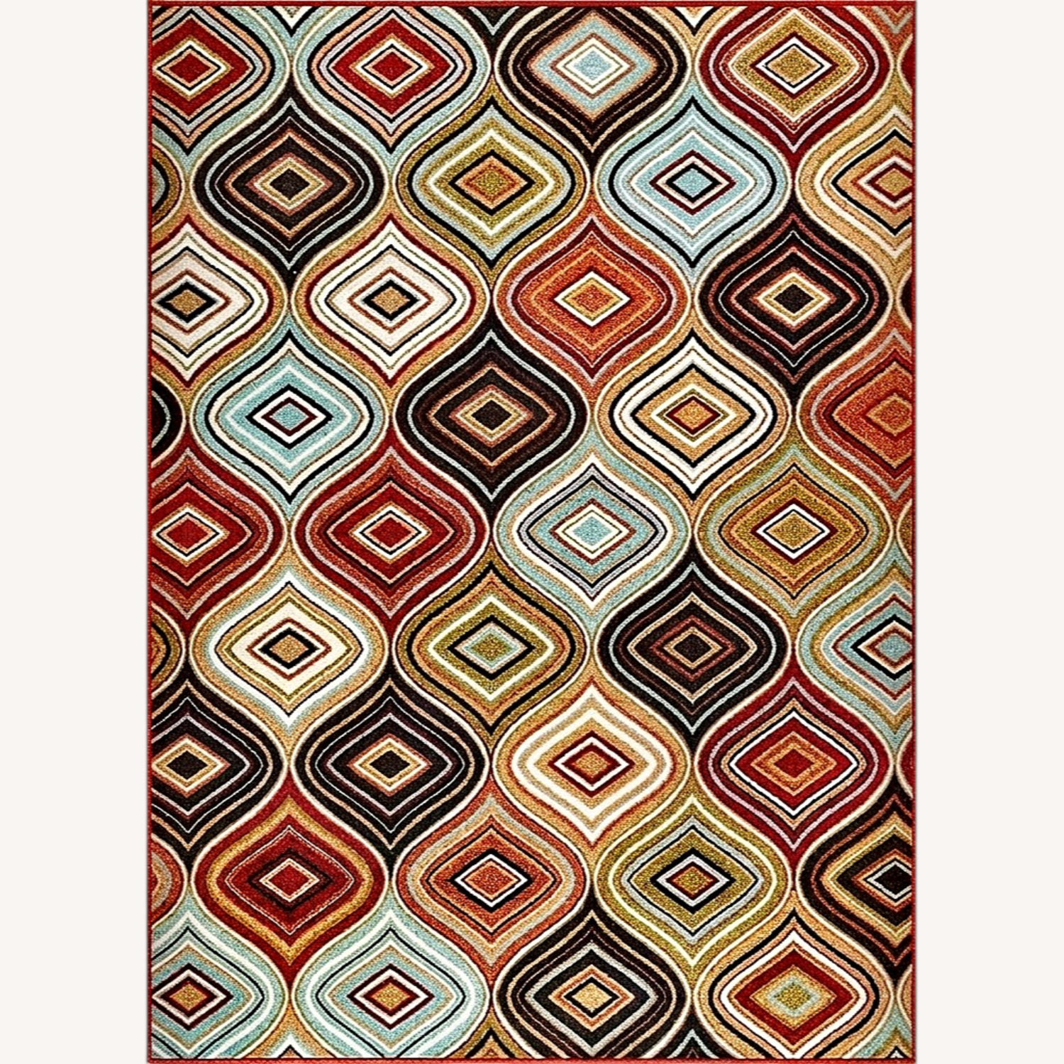 Red Area Rug 4' x 6' - image-0