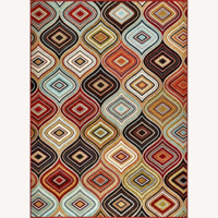 Red Area Rug 4' x 6'