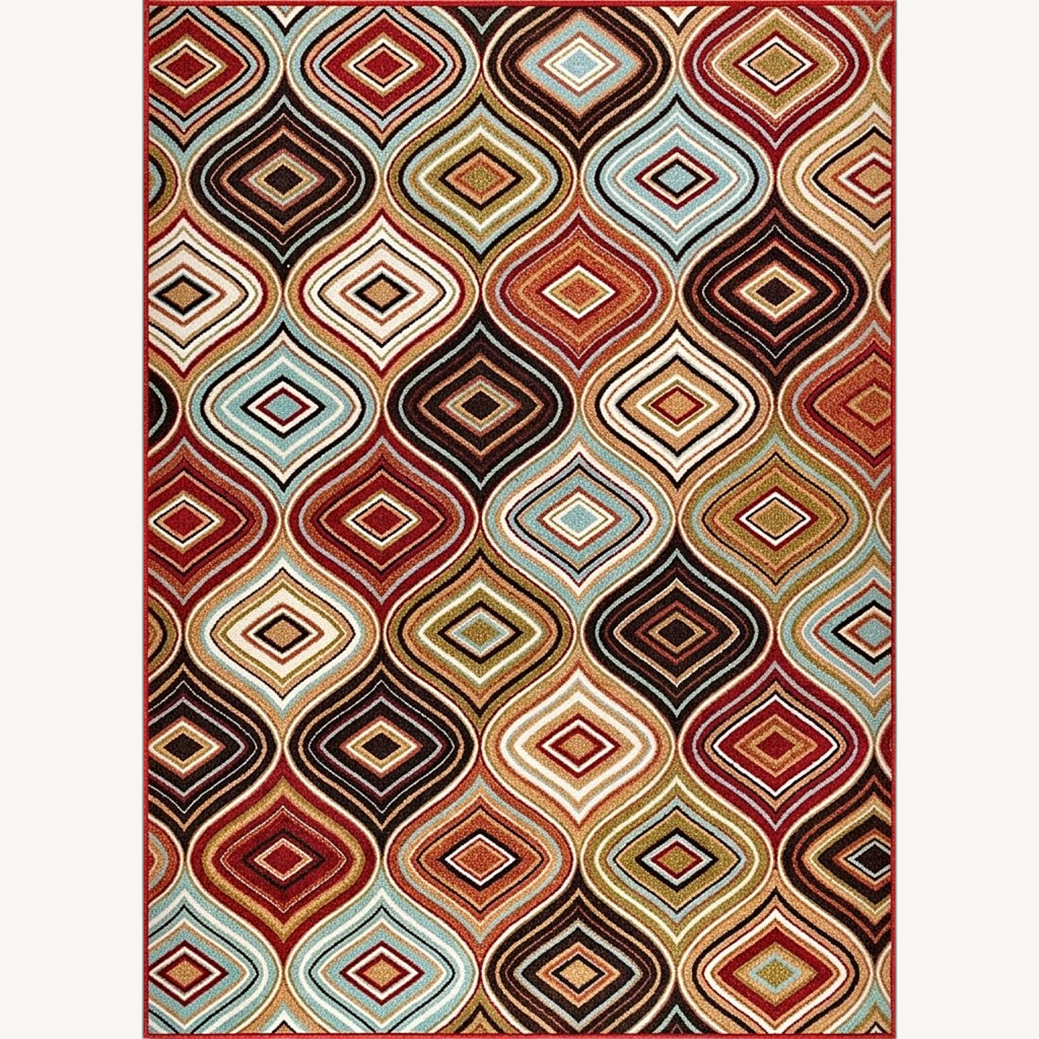 Red Area Rug 4' x 6' - image-6