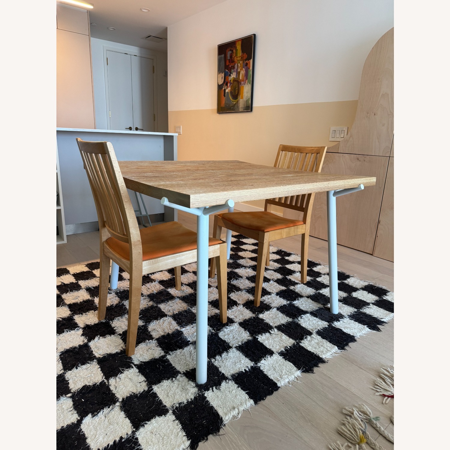 Blu Dot Branch White Wood Dining Table - image-1