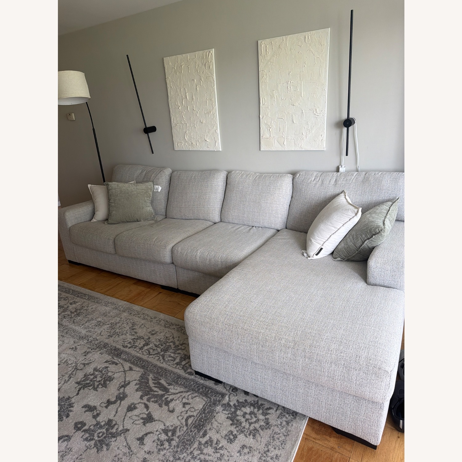 Light Gray 3+ Piece Sectional - image-3