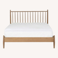 Article Lenia Natural Wood Queen Bed