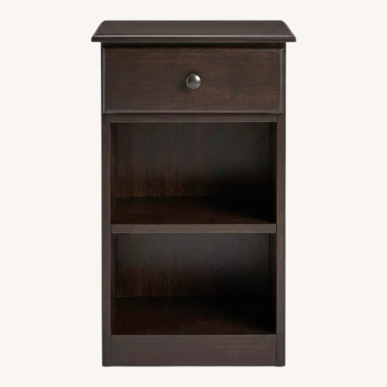 Vintage/Antique Dark Brown Wood Nightstand - image-0