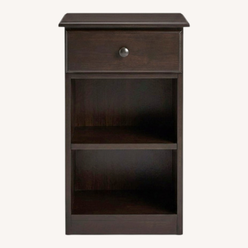 Used Vintage/Antique Dark Brown Wood Nightstand for sale on AptDeco