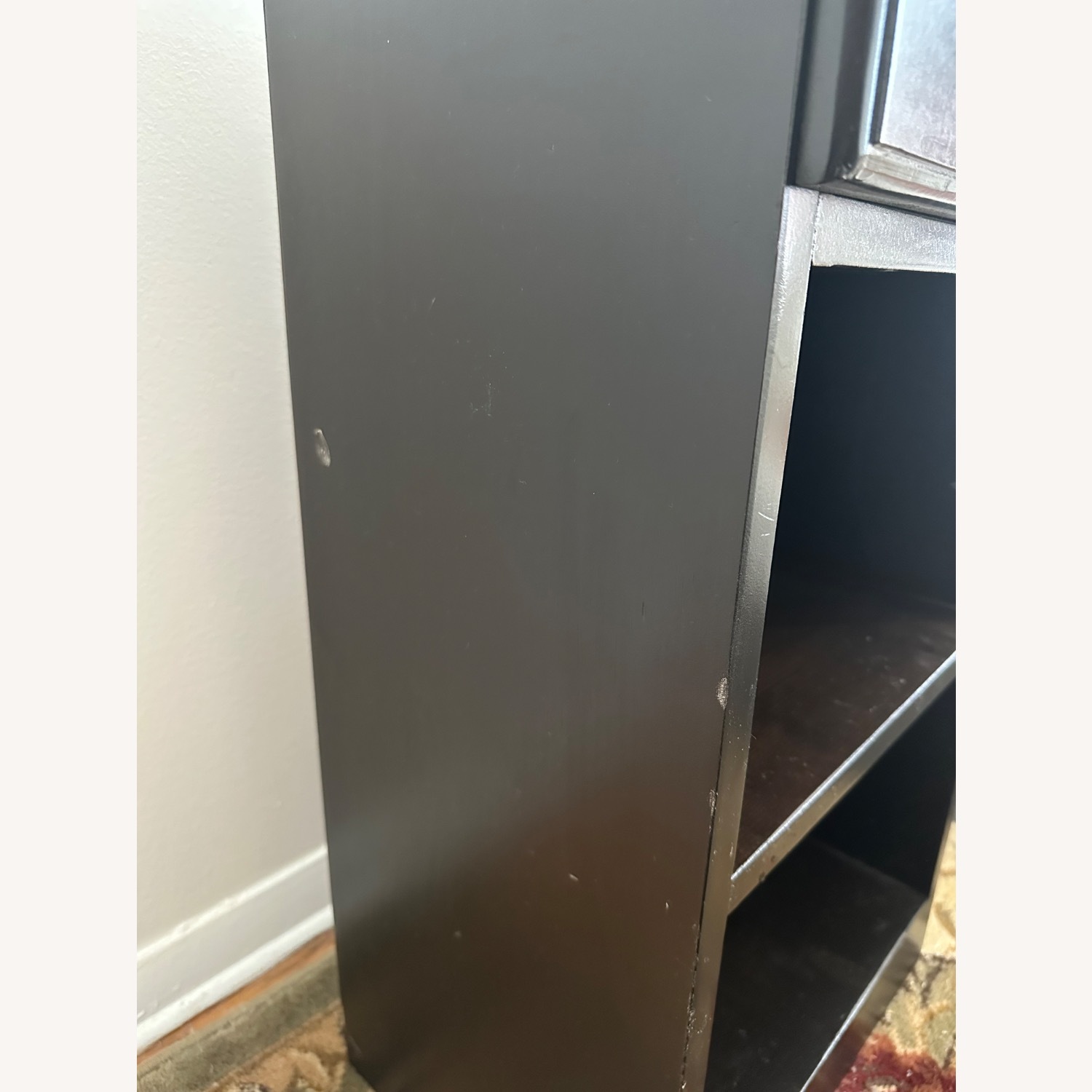 Vintage/Antique Dark Brown Wood Nightstand - image-2