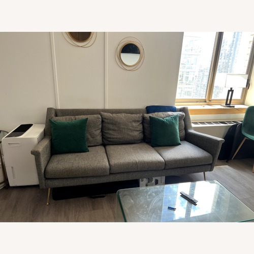 Used West Elm Carlo Dark Gray Fabric 3+ Seater Sofa for sale on AptDeco