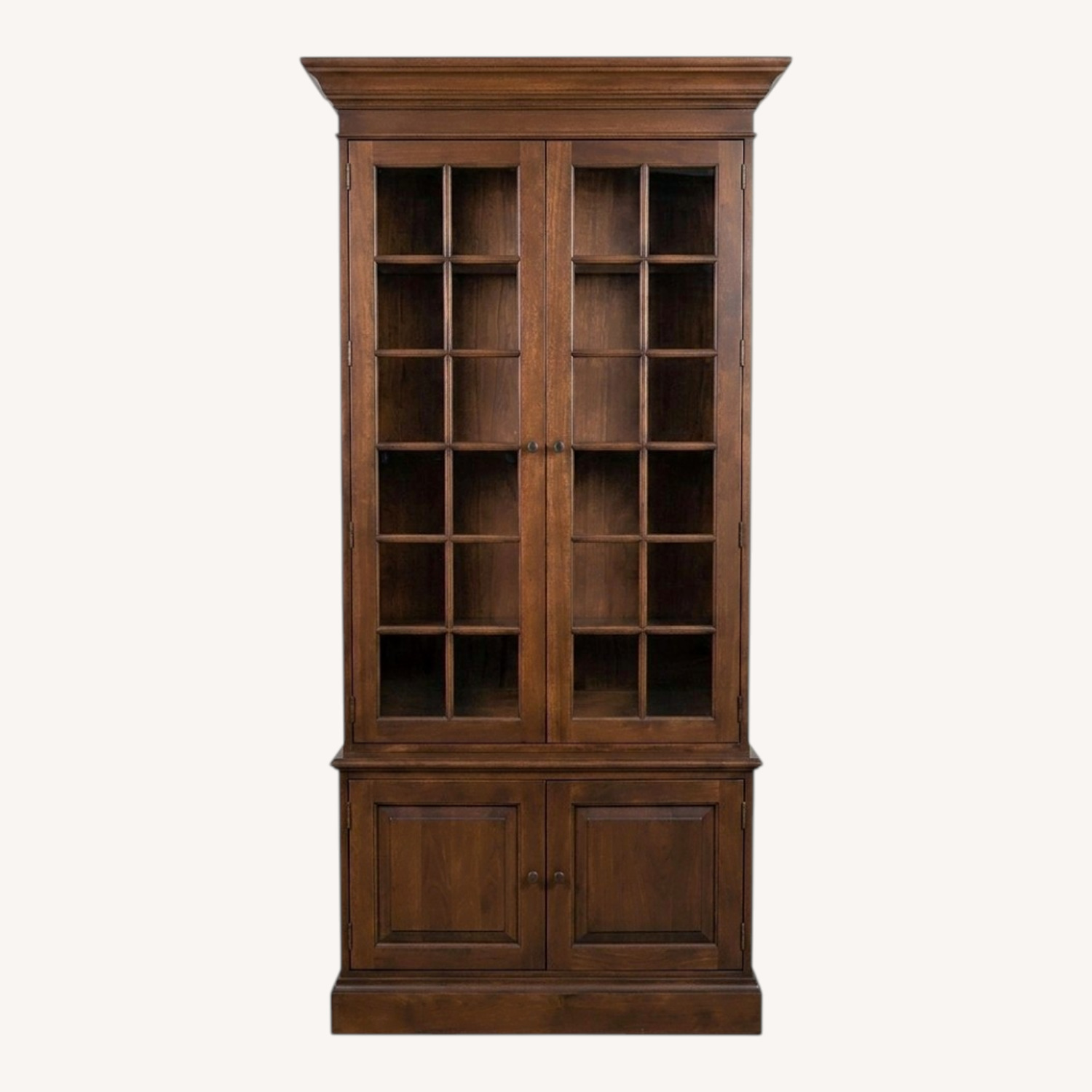 Ethan Allen Dark Brown Wood Wall Unit - image-0