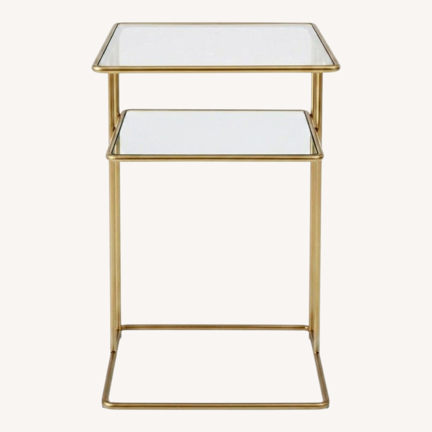 West Elm Terrace Curved Storage Nightstand - image-0
