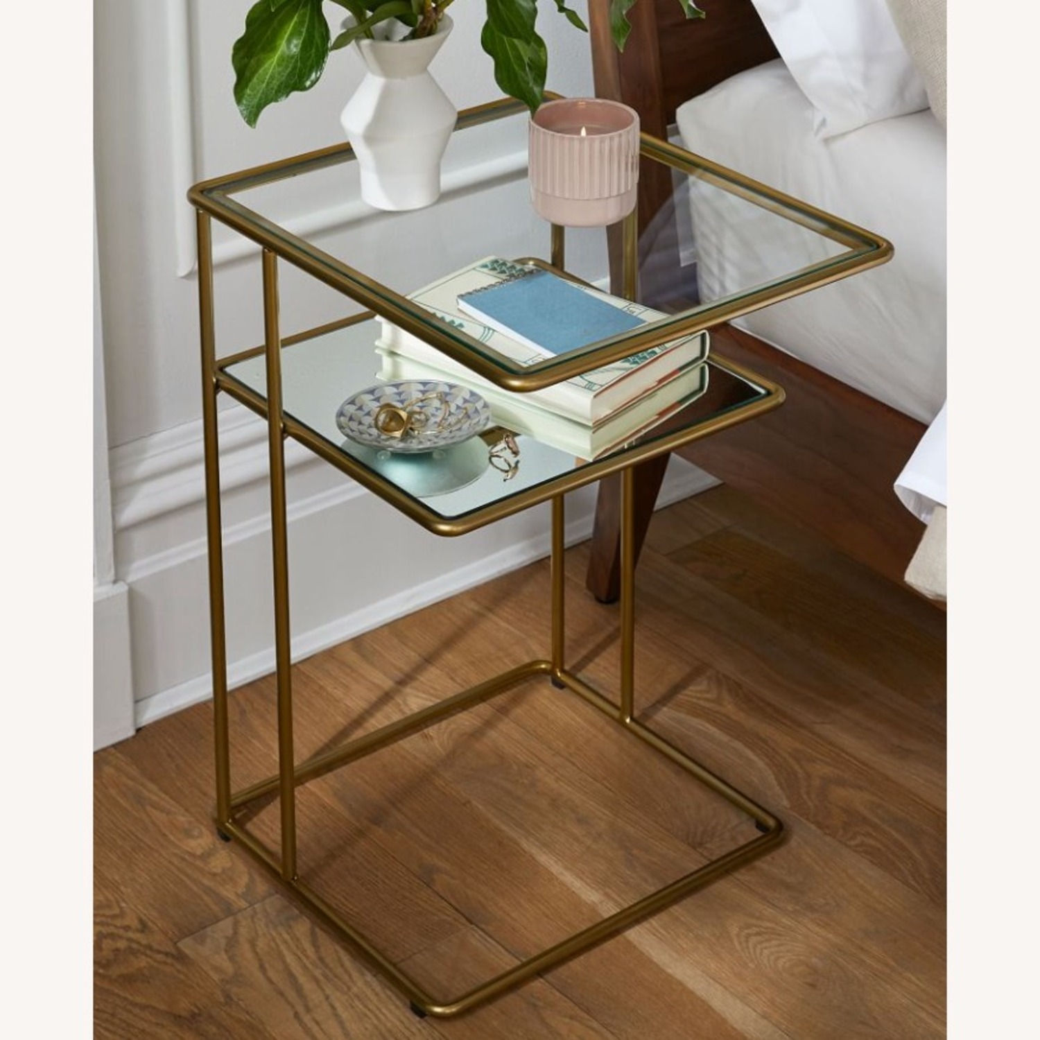 West Elm Terrace Curved Storage Nightstand - image-5