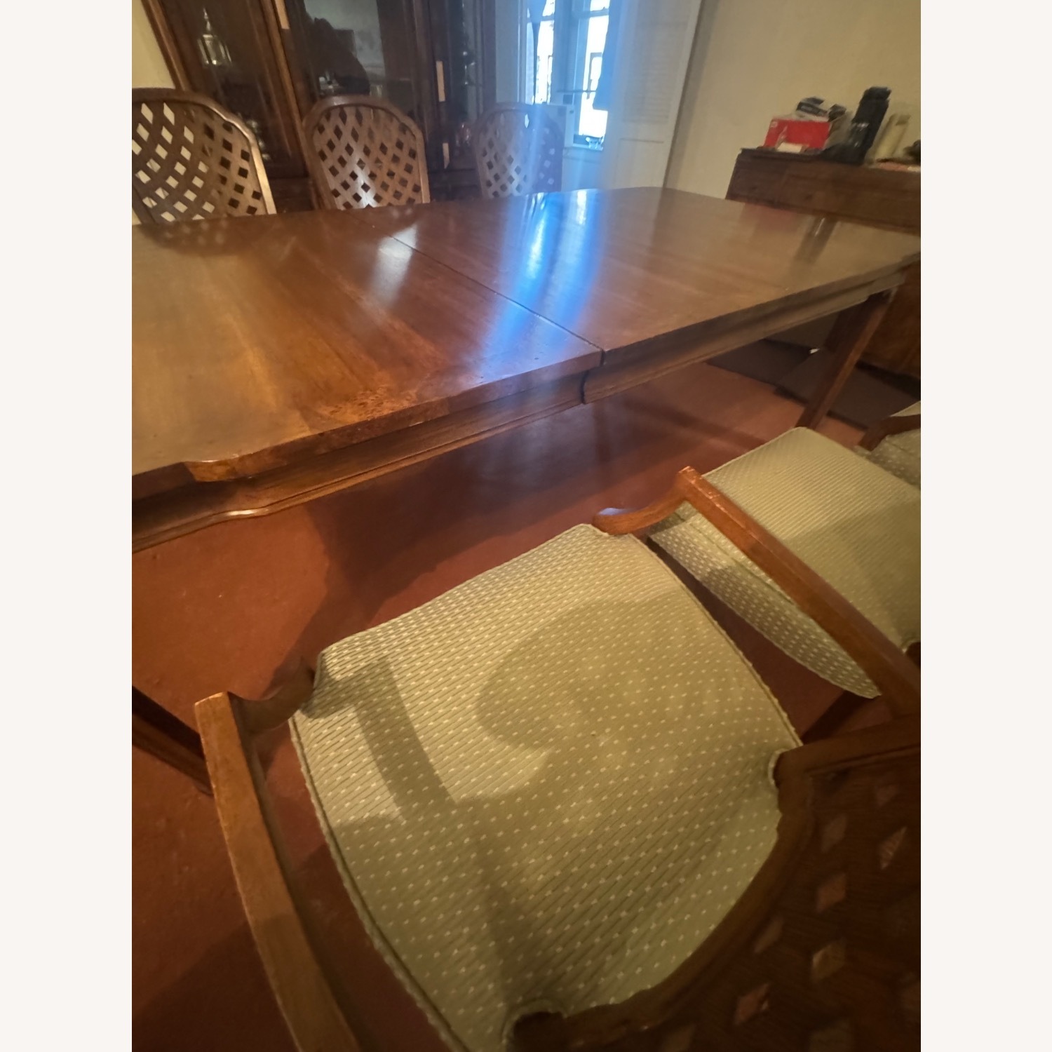 Traditional Wood Dining Table with 6 Chairs - image-5