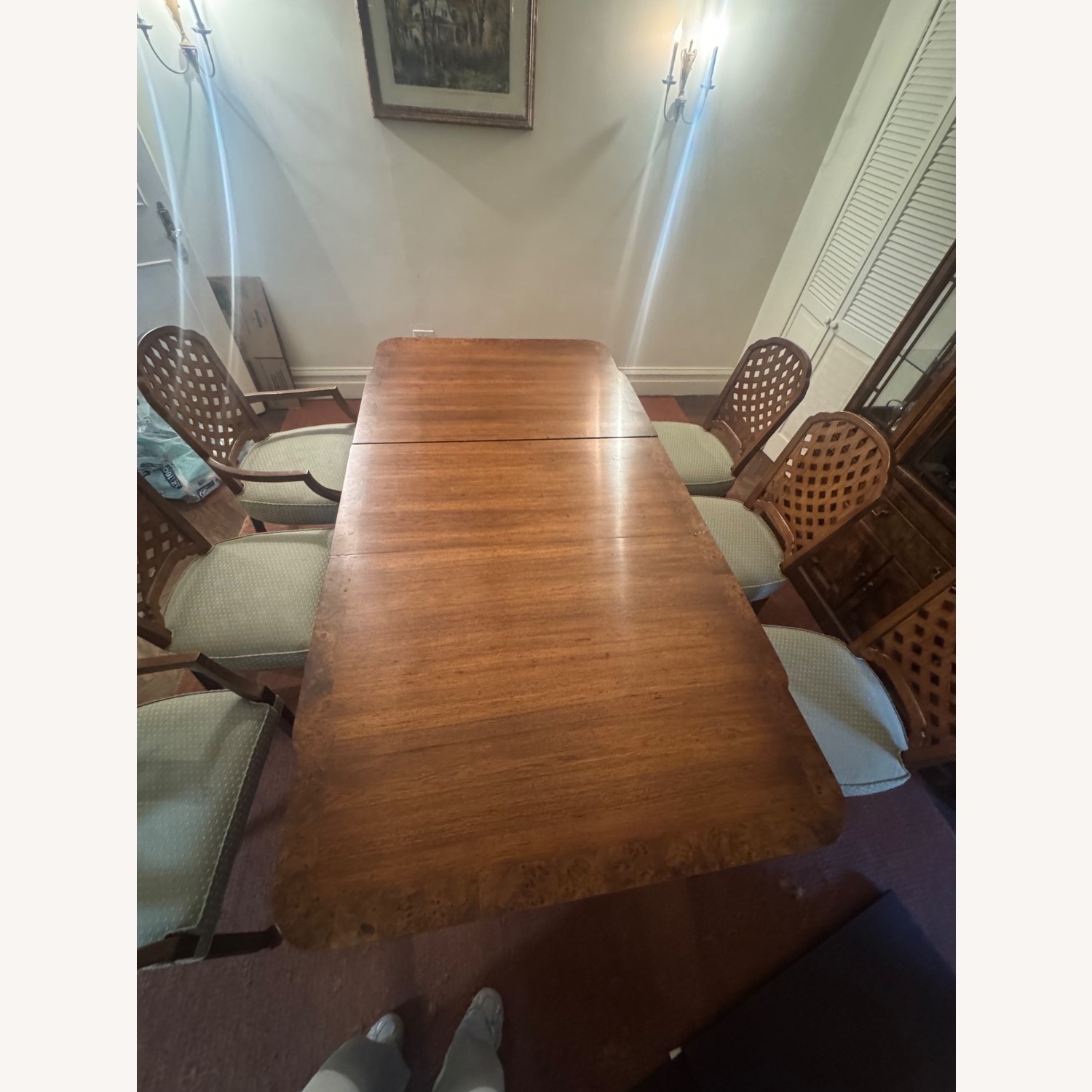 Traditional Wood Dining Table with 6 Chairs - image-6