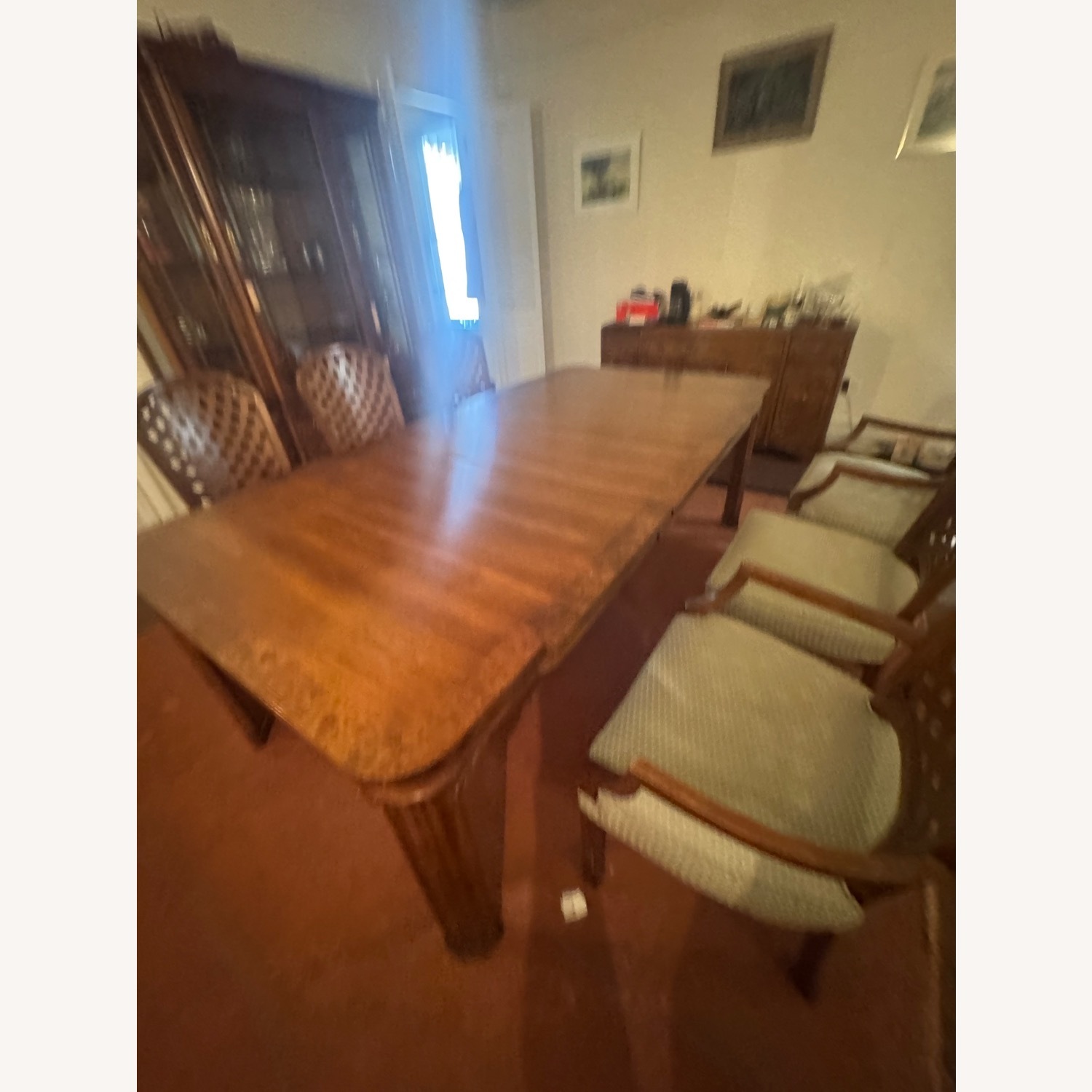 Traditional Wood Dining Table with 6 Chairs - image-2