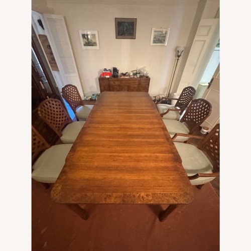 Used Traditional Wood Dining Table with 6 Chairs  for sale on AptDeco