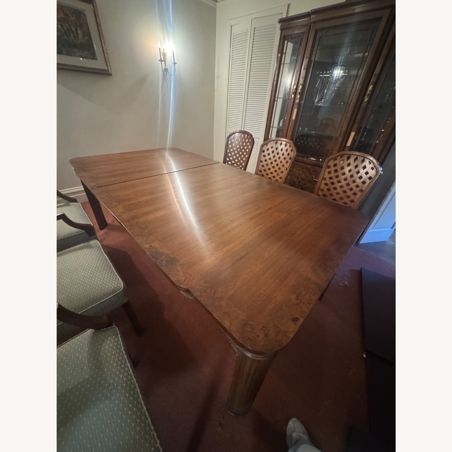 Traditional Wood Dining Table with 6 Chairs - image-3