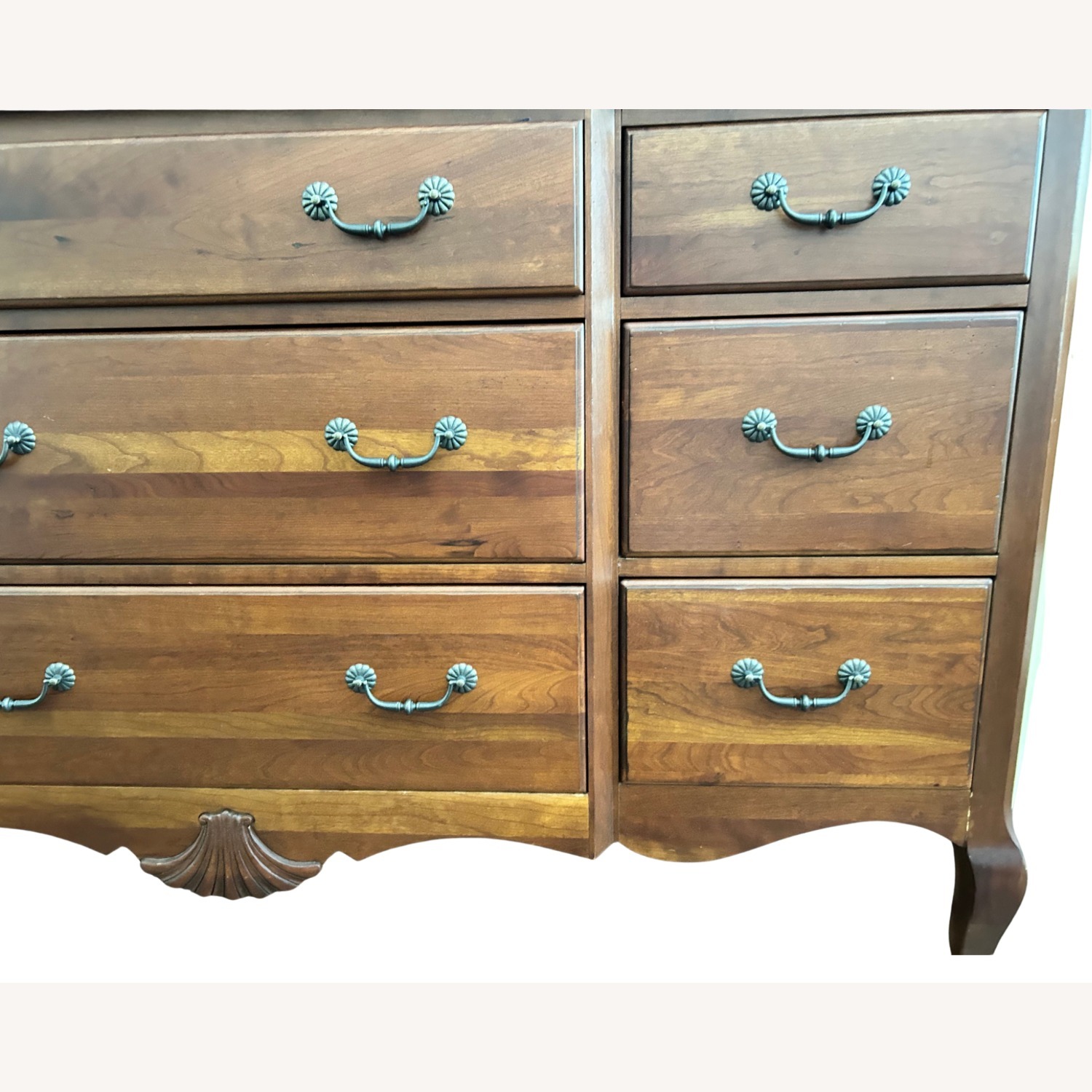 Ethan Allen 9-Drawer Dark Brown Wood Dresser - image-2