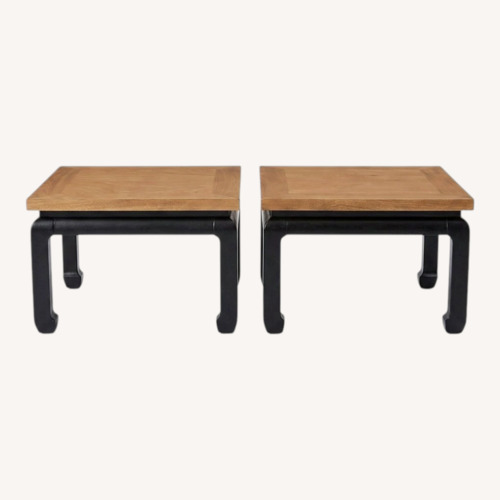 Used Vintage/Antique Dark Brown Wood Side Tables for sale on AptDeco