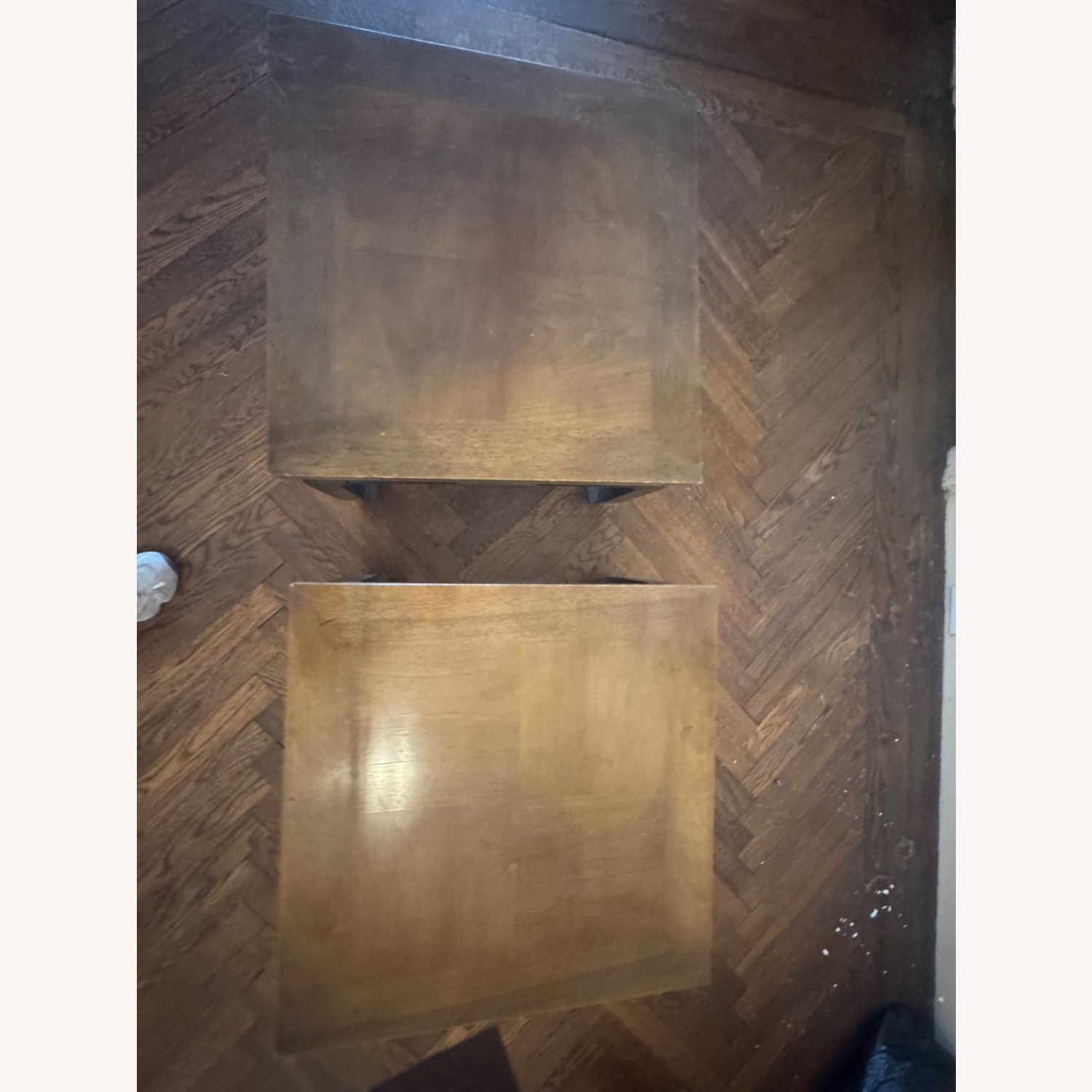 Vintage/Antique Dark Brown Wood Side Tables - image-6