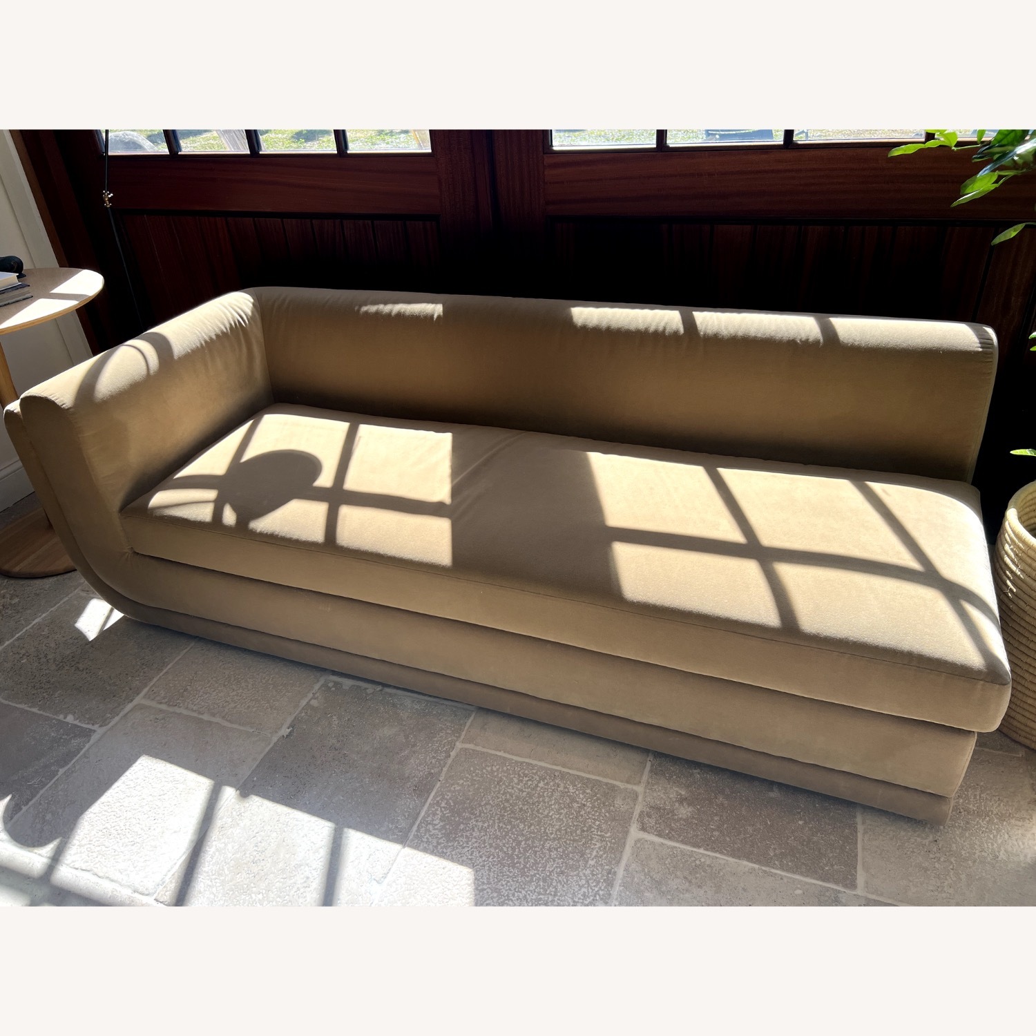 Restoration Hardware Light Brown 2 Seater Sofa - image-2