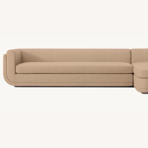 Used Restoration Hardware Light Brown 2 Seater Sofa for sale on AptDeco
