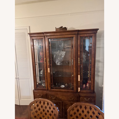 Used Dark Brown Wood Wall Unit for sale on AptDeco