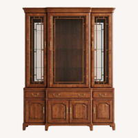 Dark Brown Wood Wall Unit