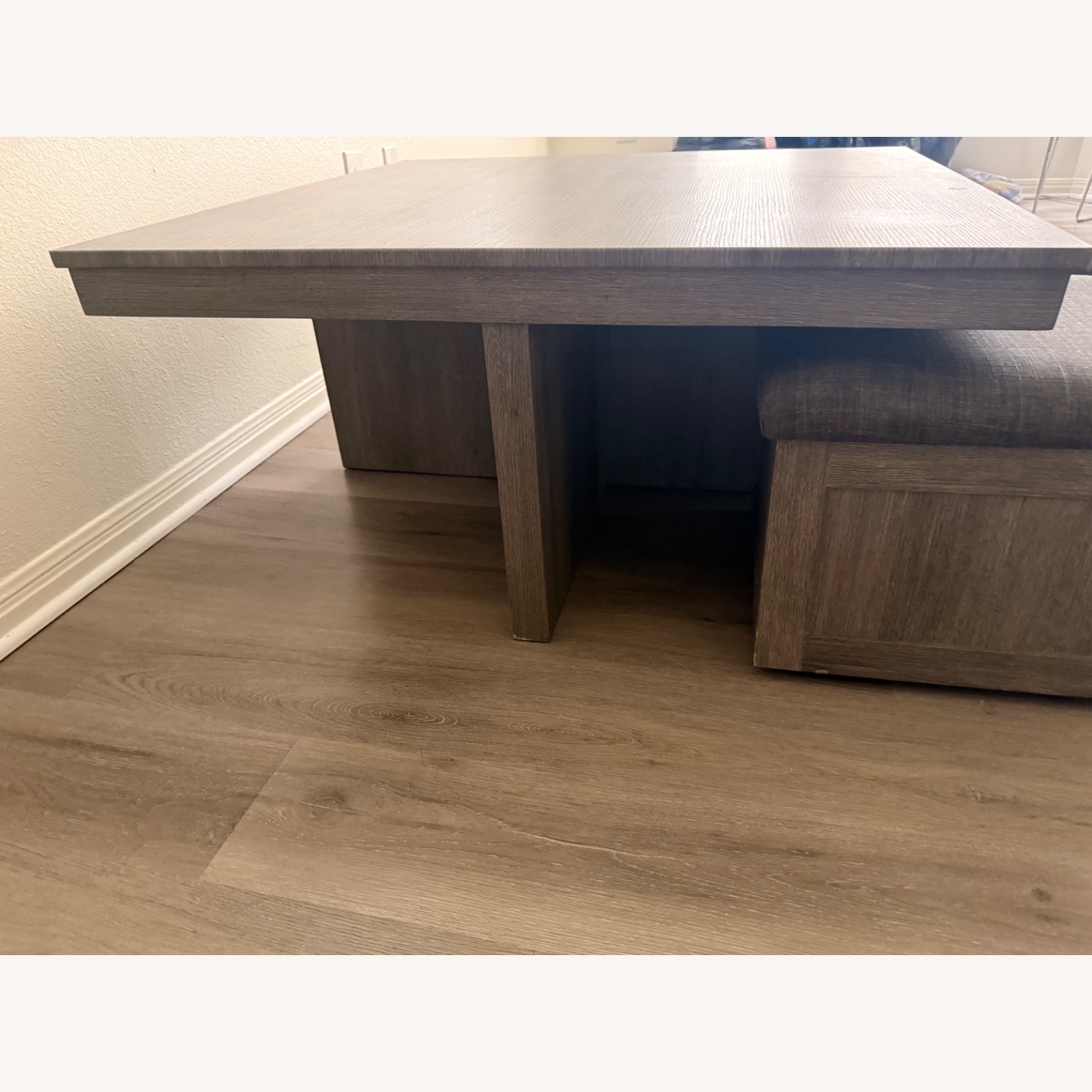 Bed Bath & Beyond Light Gray Wood Coffee Table - image-4