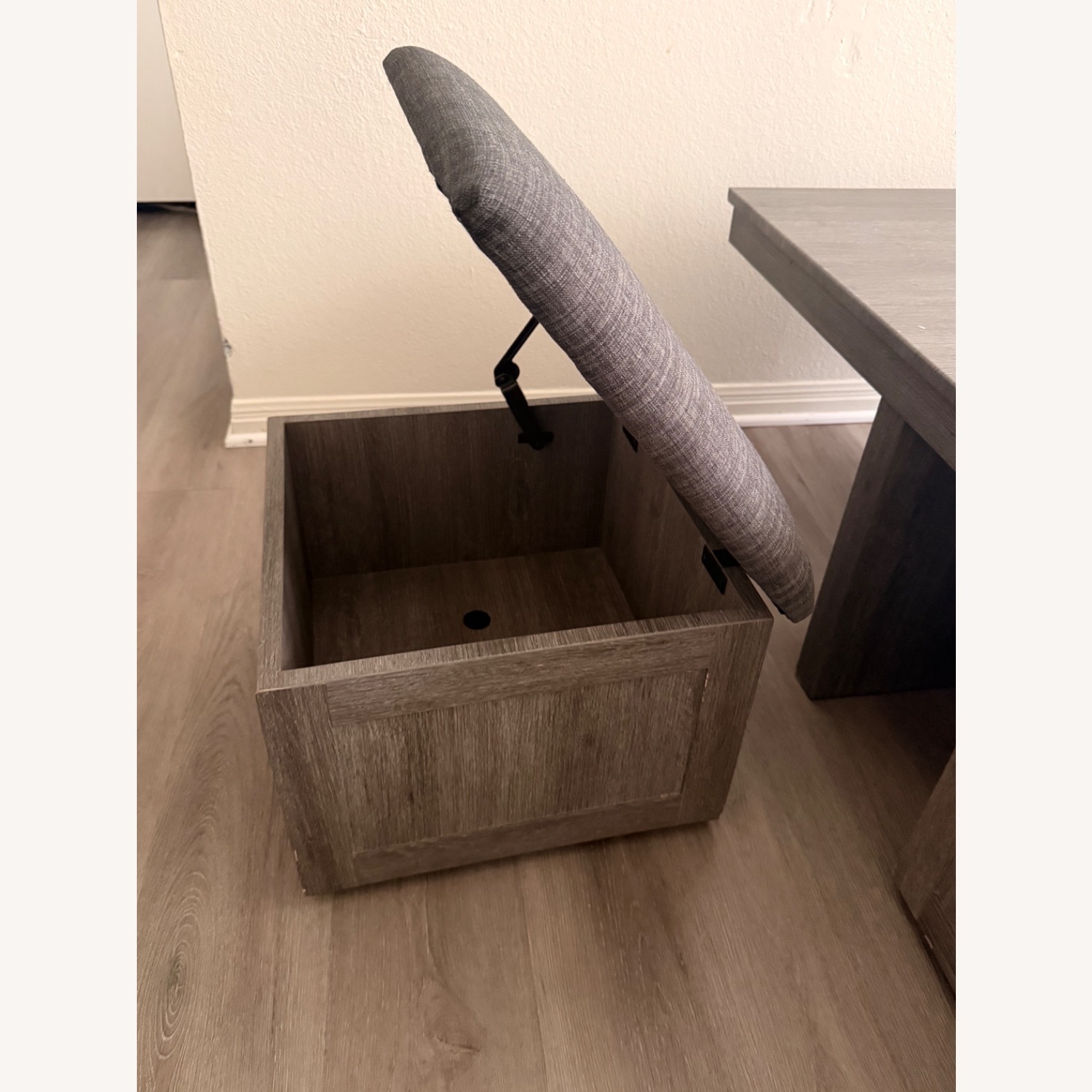 Bed Bath & Beyond Light Gray Wood Coffee Table - image-2