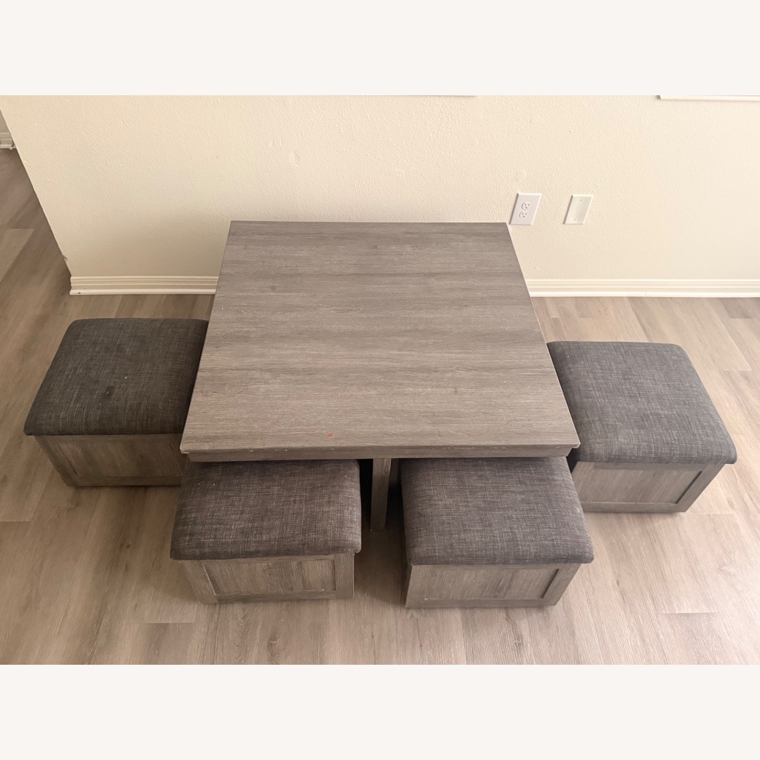 Bed Bath & Beyond Light Gray Wood Coffee Table - image-3