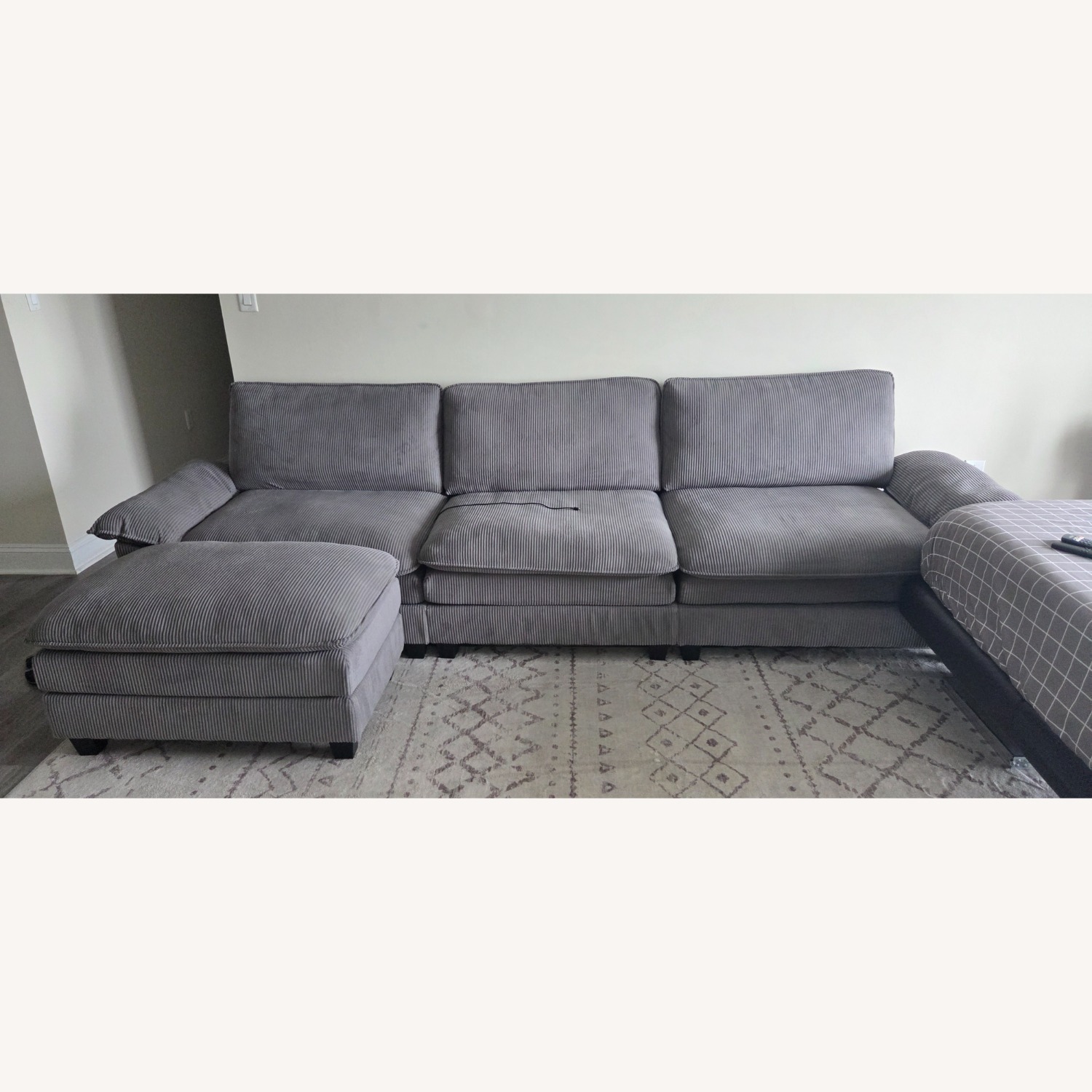 Modular Sectional Sofa with Ottoman - 3+1 - image-10